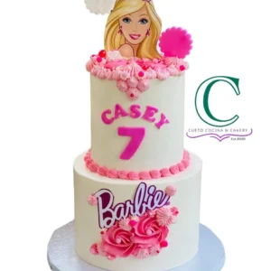 Two tier Barbie Cake