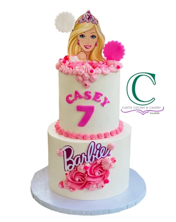 Two tier Barbie Cake
