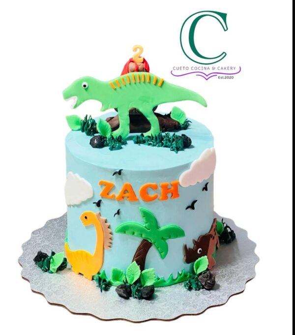Blue Dino Cake