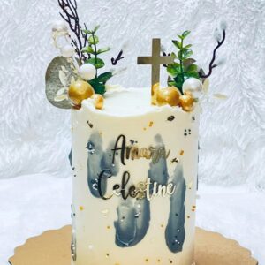 Boho style Baptism Cake