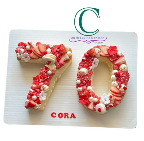 Double Digit Number Cake