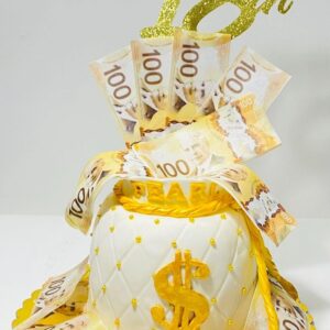 Money Bag fondant Cake